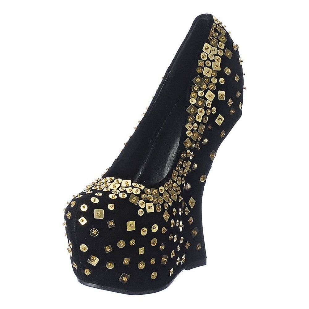 STUDDED HEEL LESS AFFAIR